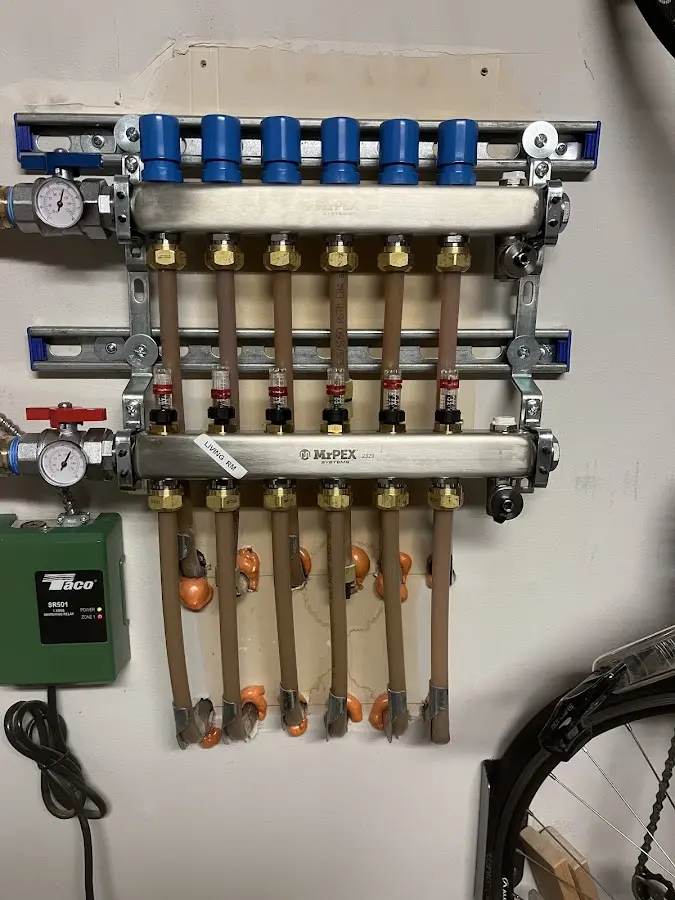 Plumber performing Gas Leak Detection at a residential property in Waterford